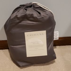 Casaluna Sheet Set Queen Dark Gray - never used